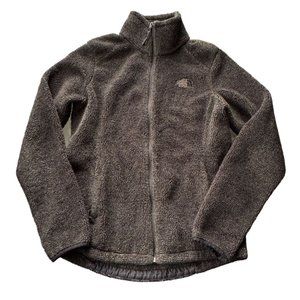 THE NORTH FACE FULL‎ ZIP FLEECE JACKET WOMAN'S SMALL DARK GRAY | F2